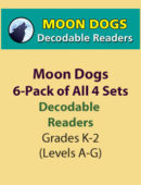6-Pack of All 4 Sets of Moon Dogs Decodable Readers (6 each of 36 titles)