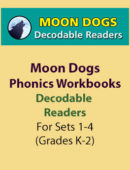 Moon Dogs Phonics Workbooks K-2 (4 Workbooks)