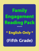 Family Engagement Reading Pack: (English Only)-Fifth Grade