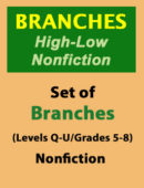 Branches High-Low Nonfiction Set-Grades 5-8 (12 titles)